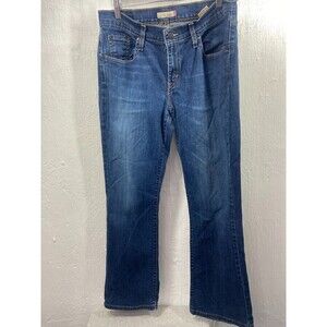 LEVI'S 529 CURVY BOOTCUT WOMENS 10 MED INSEAM 31 MID RISE BLUE JEANS